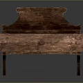 Vintage Wooden Drawer Cabinet With Open Drawer And Natural Wood Texture