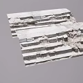 Ancient Weathered Stone Ruins With Broken Steps And Fragmented Structures 3d model