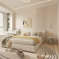 Kids Room Interior With Bed Pillows Lion Stuffed Toy Rug Desk Toys And Soft Lighting