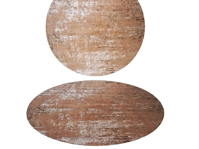 Distressed Wood Texture Square Carpet For Rustic Home Decor Accent 3d model