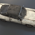 Scrap car broken car broken car abandoned car broken car broken car low face number low model simple model game sub-era film and television level super realistic high precision 3d model