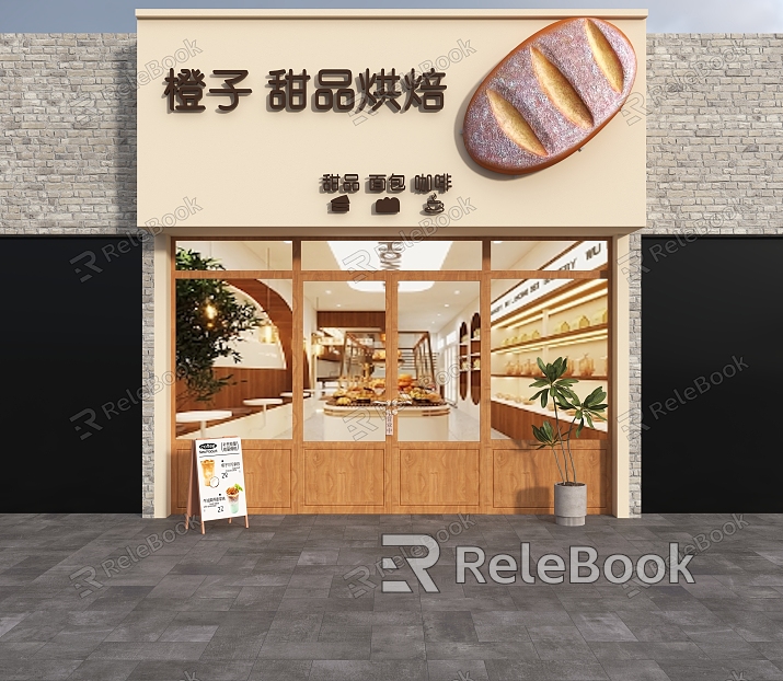 Bread Shop Door Head Cake Shop Door Head Baking Shop Door Head Dessert Shop Door Head Door Head Design Door Head model