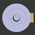 Automotive Shock Absorber With Silver Top Yellow Component Black Spring And Bottom Connector
