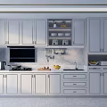 Modern White Kitchen Cabinets With Upper Lower Storage And Stainless Steel Appliances