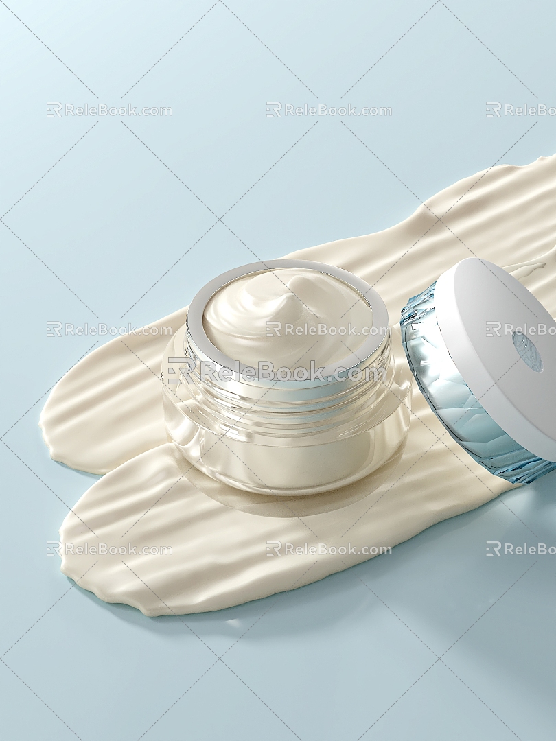 Cream Skin Care Cosmetics 3d model