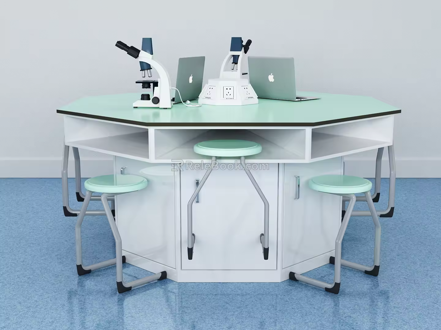 Modern Test Bench Laboratory Classroom 3d model