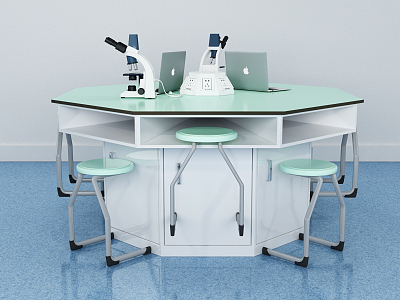 Modern Test Bench Laboratory Classroom 3d model