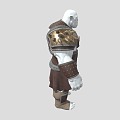 Chinese Orc Armor Armor Armor Soldier Armor Ancient Iron Armor 3d model