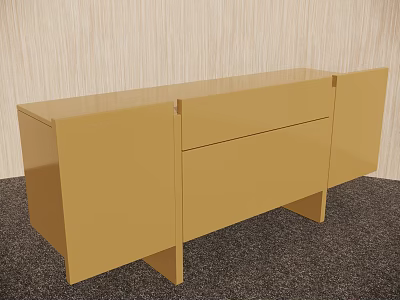 Modern Side Cabinet Decorative Cabinet 3d model