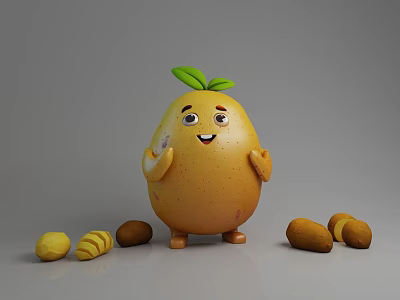 Potato Doll Potato Image Potato Toy 3d model