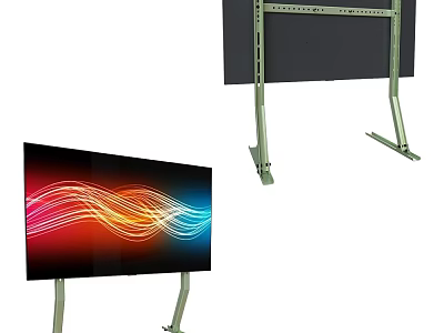 Modern Computer Monitor With Adjustable Stand And Sleek Display Design 3d model