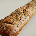 baguette toast long bread 3d model