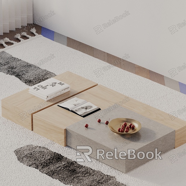 Modern coffee table model