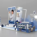 Zhenwa Beverage Product Display With Fresh Blueberries And Promotional Offer Details