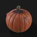 Household Halloween Decorative Pumpkin Lantern With Green Eyes And Sharp Teeth