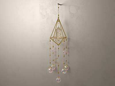 Light Luxury Wind Bell 3d model