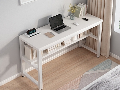 Nordic bedroom pig computer desk 3d model