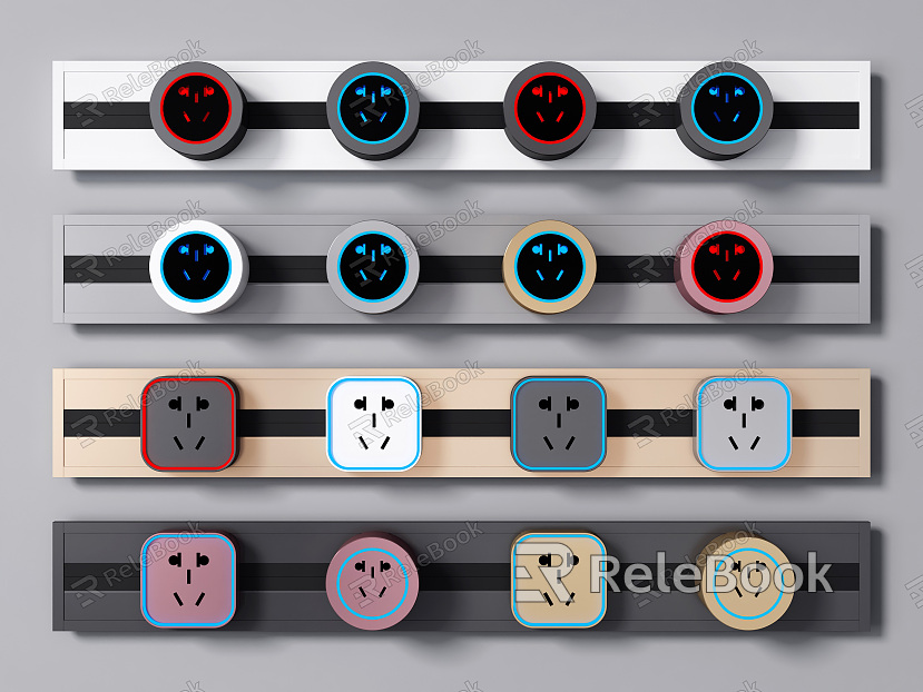 Modern socket switch socket panel model