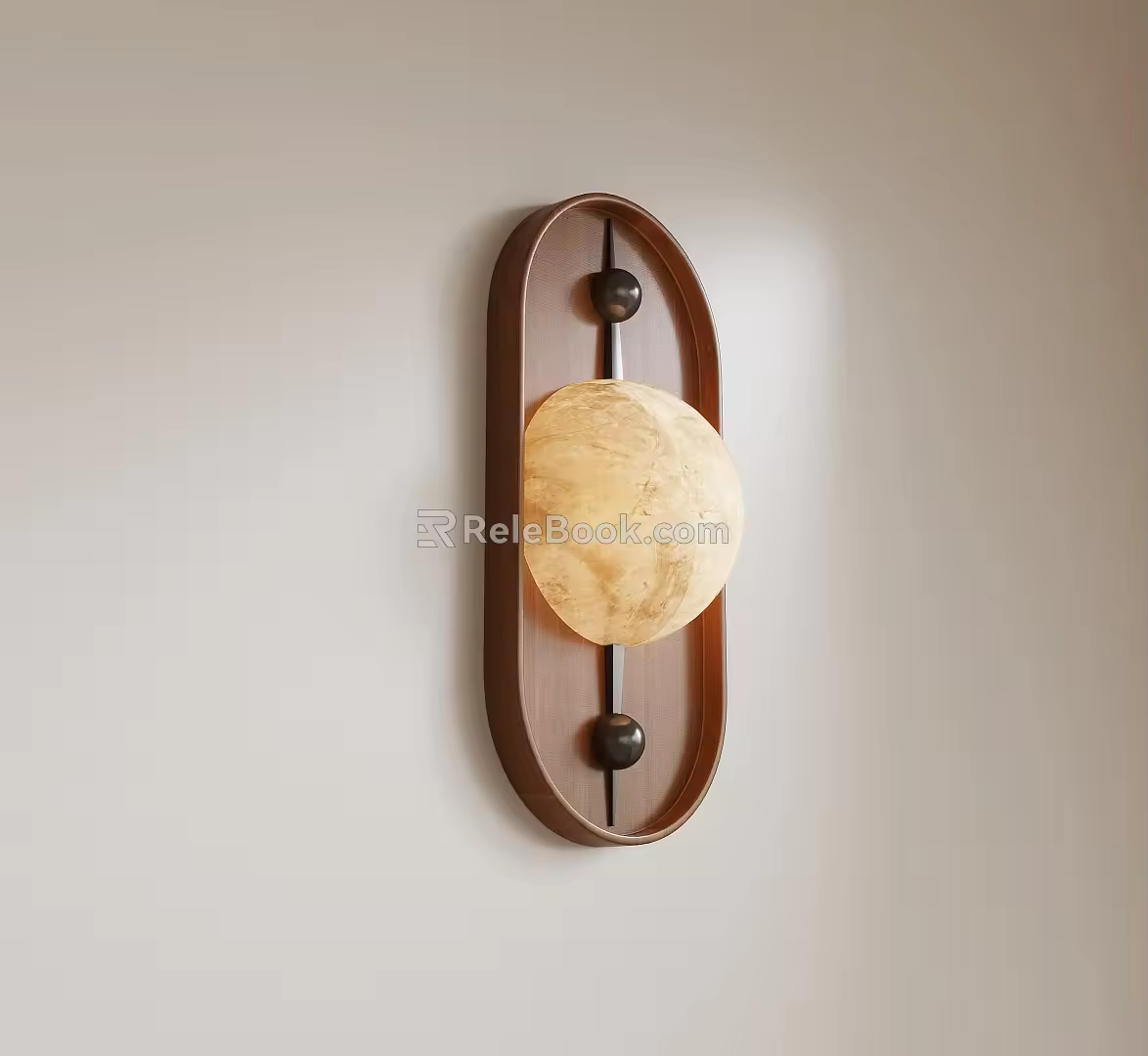 Middle style wall lamp 3d model