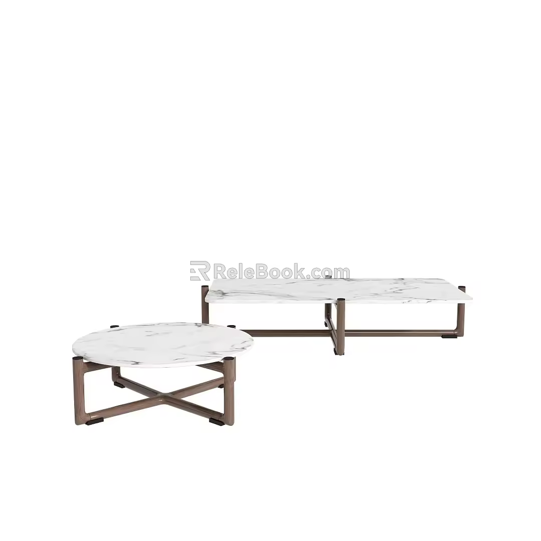 FLEXFORM coffee table side table 3d model