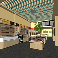 Tobacco And Liquor Store Interior With Shelves Product Displays And Counter Layout