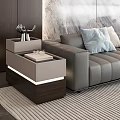 Modern Sofa Side Cabinet Light Luxury High-end Living Room Side Coffee Table Simple Storage Corner Table Multi-combination Italian Side Table 3d model