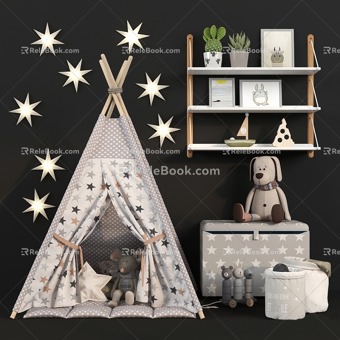 Children's Tent Rack Toy 3d model