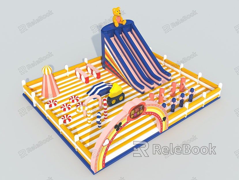 Modern Bouncy Castle Naughty Castle model