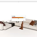 Modern Multiplayer Sofa 3d model