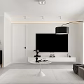 Modern Dining Room Interior With Dining Table Chairs Pendant Light And Black Cabinets