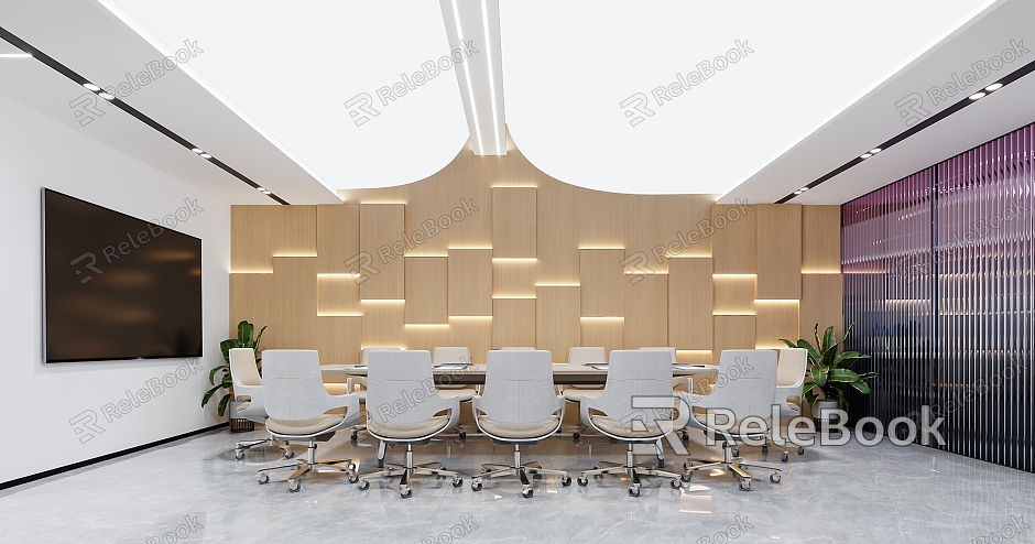 Modern Meeting Room Meeting Table and Chair model