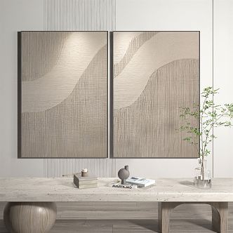 modern abstract painting abstract decorative painting 3d model