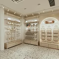 Bright Shopping Mall Clothing Store With White T Shirts Lingerie Display Racks And Mannequin
