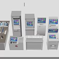 Smart Machines Featuring Various Self Service Terminals With Touchscreen Displays And Digital Interfaces
