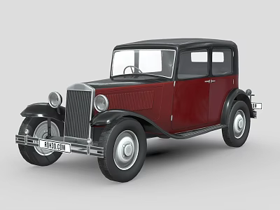 vintage car 3d model
