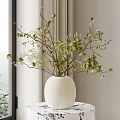 Modern Vase Flower Art 3d model
