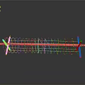 Defensive Weapon Structure With Orange Support Frames And White Spiral Wires