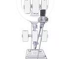 Projection Monitoring System For Live Clothing Streaming With Female Host And Ring Light