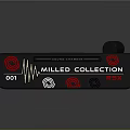 Miller Collection Black Fitness Step Machine With Red Circular Accents And Control Buttons