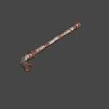 Rusty Metal Weapon Club Like Design With Textured Surface And Antique Appearance
