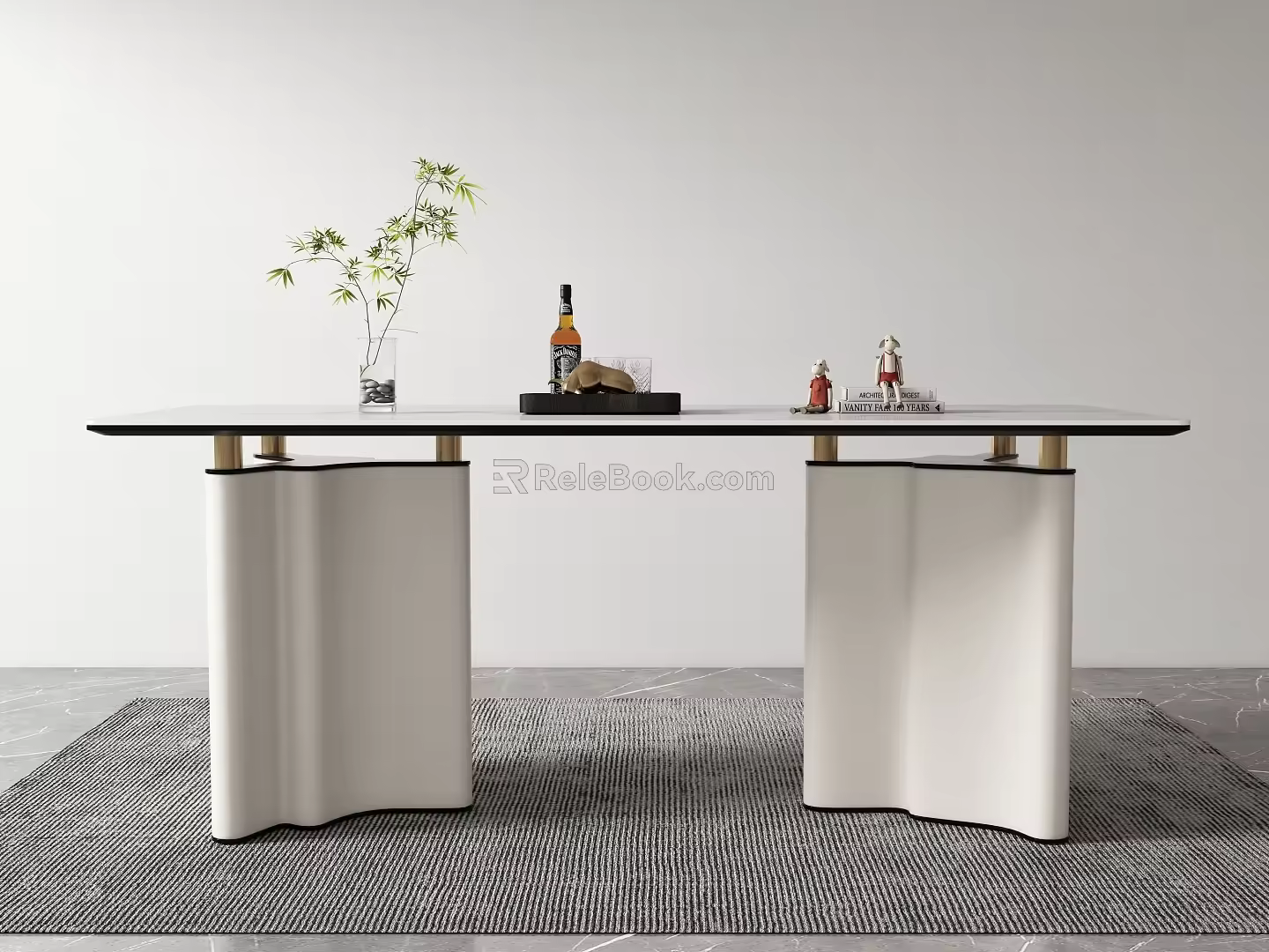Modern dining table 3d model