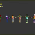 Cartoon Worker Characters Holding Hands In Line With Safety Helmets Colored Vests Gray Background Reflections