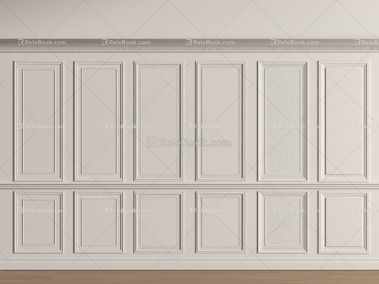 Wall Trim Panel 3d model