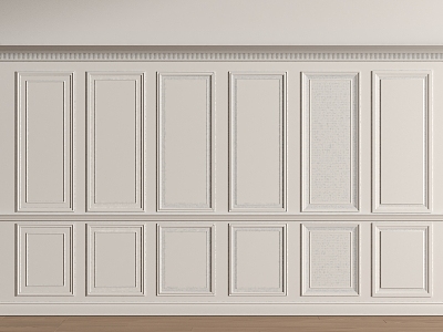 Wall Trim Panel 3d model