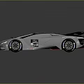 Toyota Sleek Race Car With Rear Spoiler And Silver Reflective Body Design