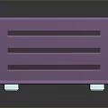 Yellow And Purple Household Storage Box With Question Mark Design For Home Organizing