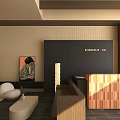 Modern Hotel Lobby Interior With Reception Desk Seating Area And Decorative Lighting