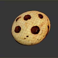 Golden Brown Chocolate Chip Cookie With Soft Baked Texture And Chocolate Chunks