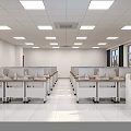 Modern Classroom Computer Classroom 3d model