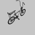 Classic Black Bicycle With White Seat And Front Headlight Design